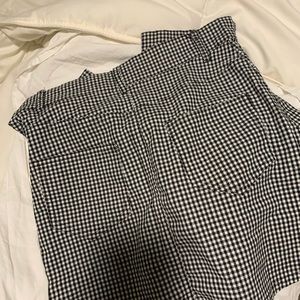 plaid mini skirt